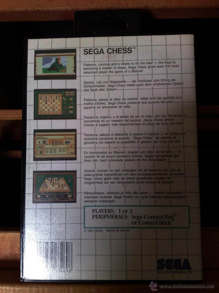 Videojuegos y consolas: SEGA CHESS, EN PERFECTO ESTADO Y COMPLETO - Foto 2