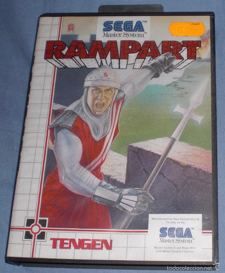 Videojuegos y consolas: Videojuego rampart master system cartucho - Foto 1