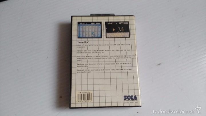Videojuegos y consolas: master system  juego transbot - Foto 3