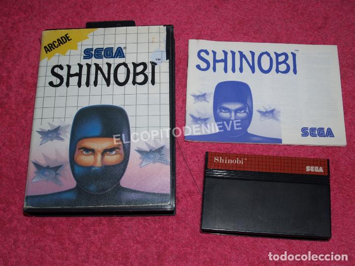 Videojuegos y consolas: JUEGO PARA SEGA MASTER SYSTEM SHINOBI COMPLETO - Foto 1