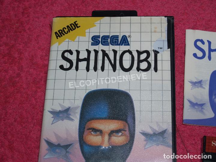 Videojuegos y consolas: JUEGO PARA SEGA MASTER SYSTEM SHINOBI COMPLETO - Foto 2