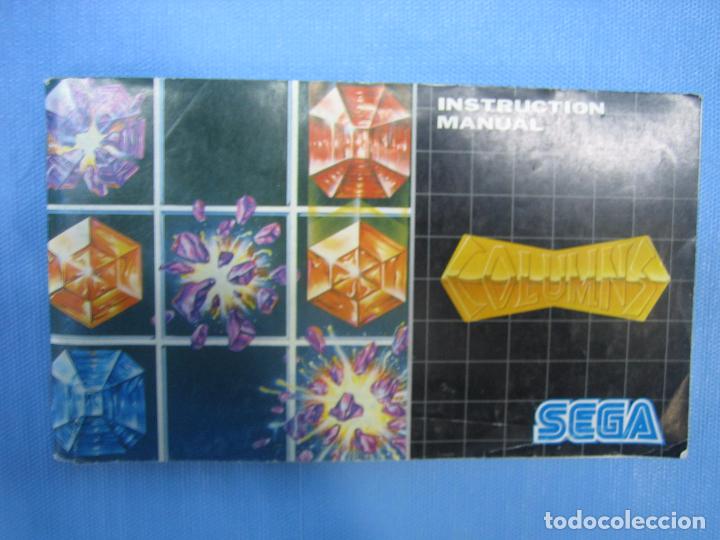 Videojuegos y consolas: Manual de instrucciones jugo Sega columnuns 1990 - Foto 1