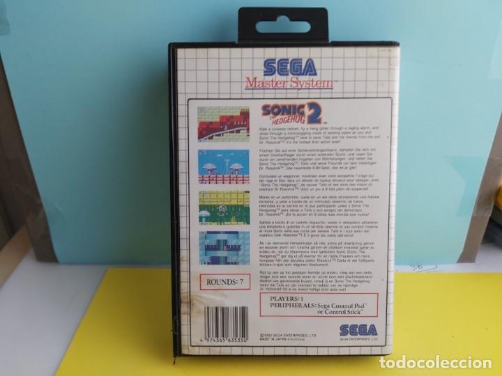 Videojuegos y consolas: ANTIGUO JUEGO EN CAJA PARA SEGA MASTER SYSTEM SONIC 2 - Foto 2