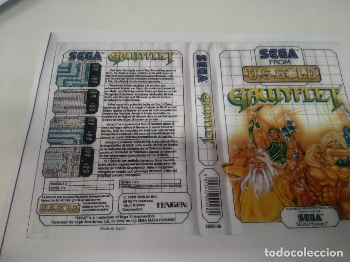 Videojuegos y consolas: GAUNTLET MASTER SYSTEM CARATULA COVER REMPLAZO - Foto 1