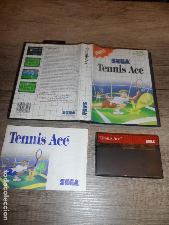 Videojuegos y consolas: SEGA MASTER SYSTEM TENNIS ACE PAL ESP COMPLETO - Foto 1