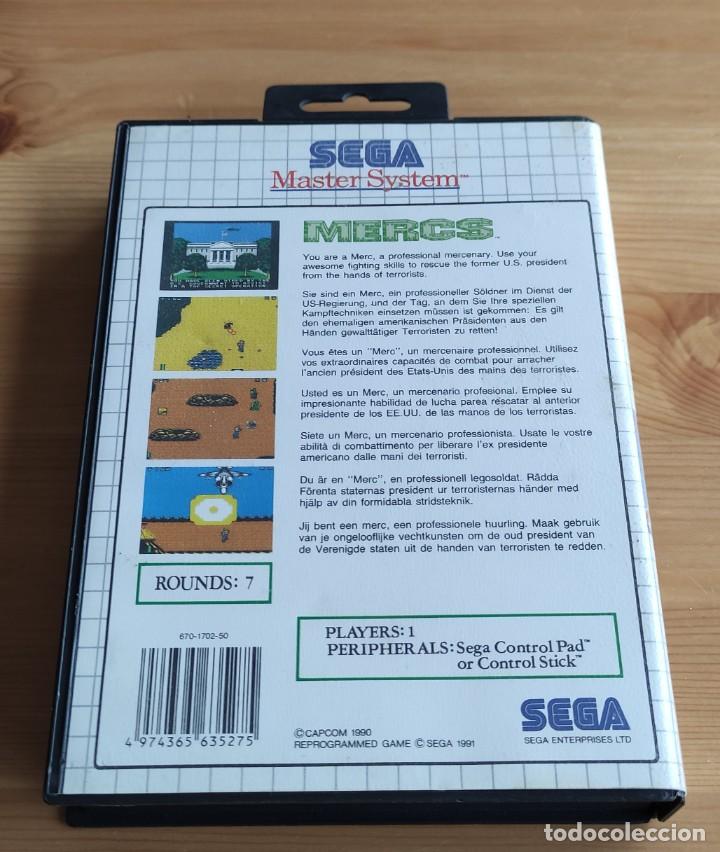 Videojuegos y consolas: JUEGO DE CONSOLA SEGA MASTER SYSTEM , MERCS , CON CAJA - Foto 3