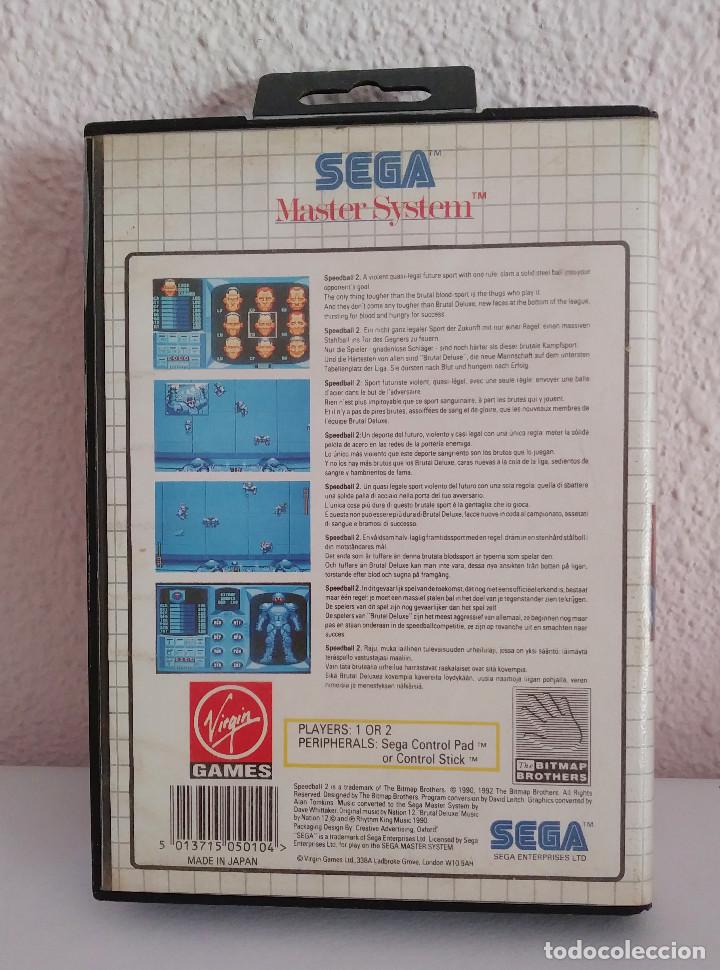 Videojuegos y consolas: SPEEDBALL 2 PAL MASTER SYSTEM SIN MANUAL - Foto 2