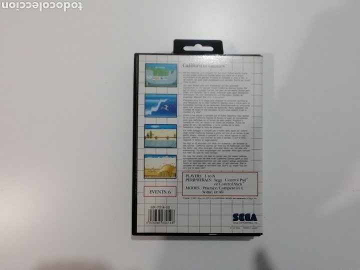 Videojuegos y Consolas: California Games SEGA Master System - Foto 2 - 302587743