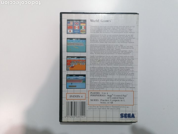 Videojuegos y Consolas: World Games SEGA Master System - Foto 2 - 302591433