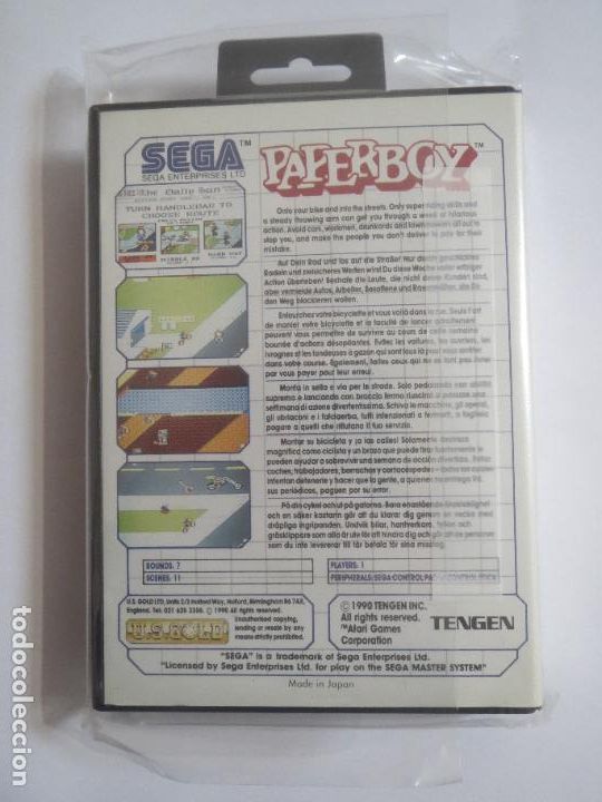 Videojuegos y consolas: PAPERBOY SEGA MASTER SYSTEM 1990 FROM US GOLD USADO COMPLETO Y FUNCIONA - Foto 2