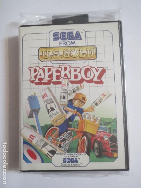 Videojuegos y consolas: PAPERBOY SEGA MASTER SYSTEM 1990 FROM US GOLD USADO COMPLETO Y FUNCIONA - Foto 1