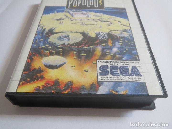 Videojuegos y consolas: TECMAGIK POPULOUS SEGA MASTER SYSTEM 1989 USADO COMPLETO Y FUNCIONA - Foto 3