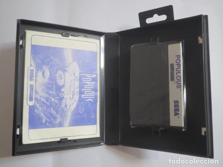 Videojuegos y consolas: TECMAGIK POPULOUS SEGA MASTER SYSTEM 1989 USADO COMPLETO Y FUNCIONA - Foto 8