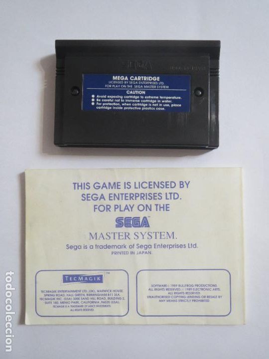 Videojuegos y consolas: TECMAGIK POPULOUS SEGA MASTER SYSTEM 1989 USADO COMPLETO Y FUNCIONA - Foto 10
