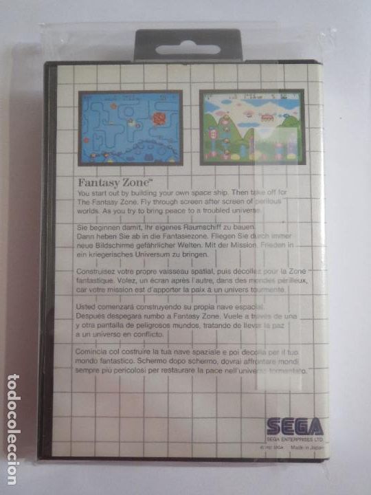 Videojuegos y consolas: FANTASY ZONE THE MEGA CARTRIDGE SEGA MASTER SYSTEM 1987 USADO COMPLETO Y FUNCIONA - Foto 2