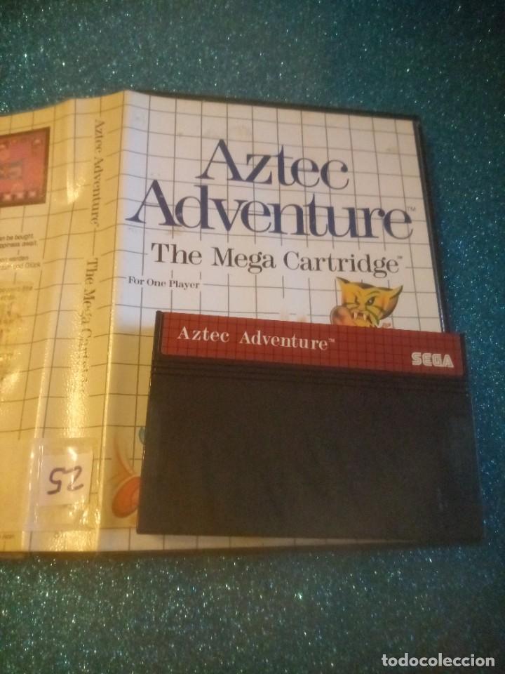 Videojuegos y consolas: Juego master system aztec adventure - Foto 1
