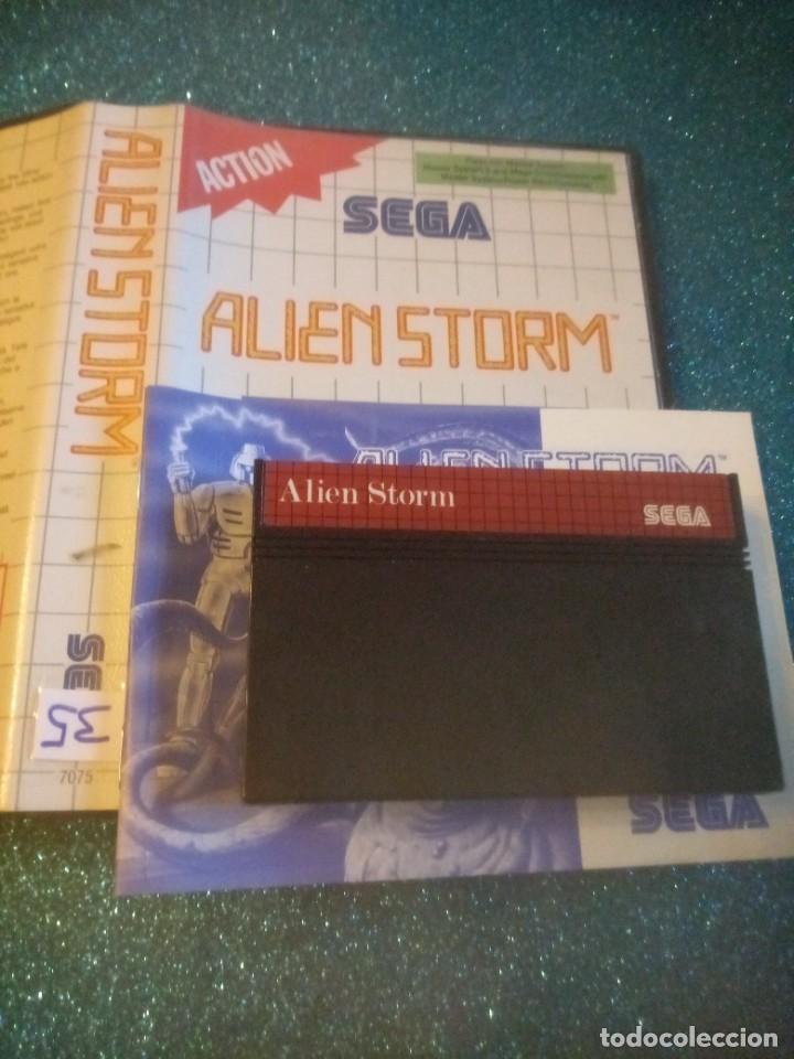 Videojuegos y consolas: Juego master system alien storm - Foto 1