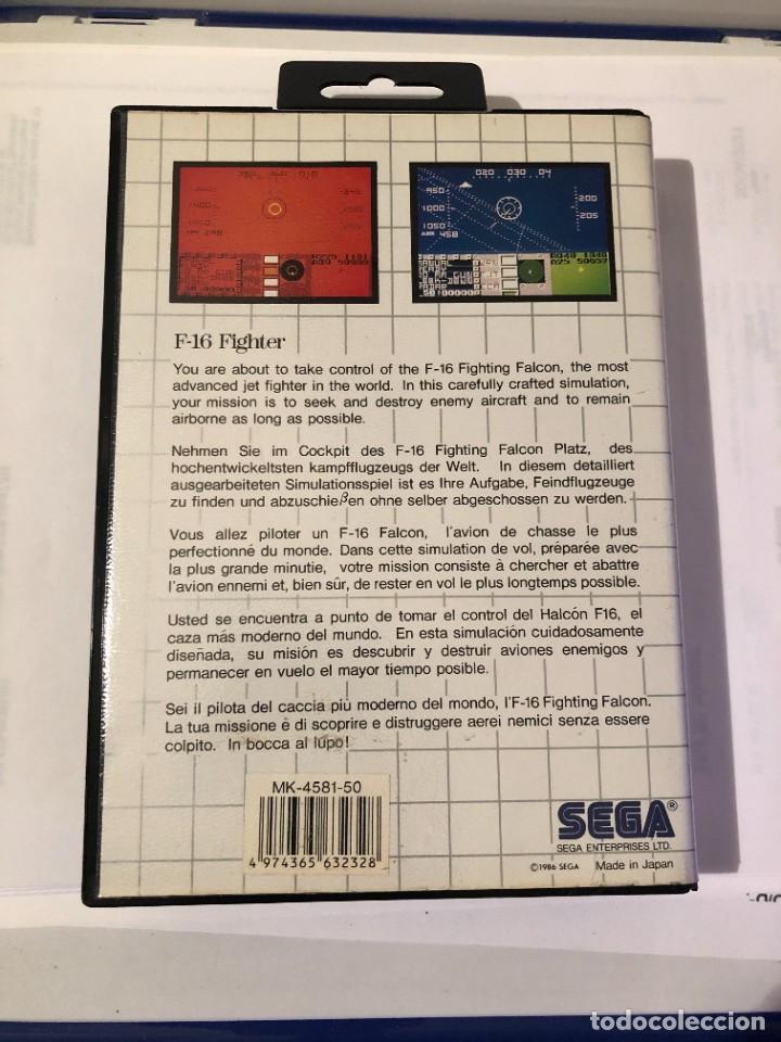 Videojuegos y consolas: F-16 FIGHTER PARA SEGA MASTER SYSTEM - Foto 2