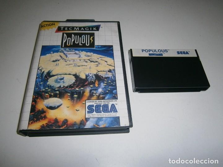 Videojuegos y consolas: POPULOUS MASTER SYSTEM - Foto 1