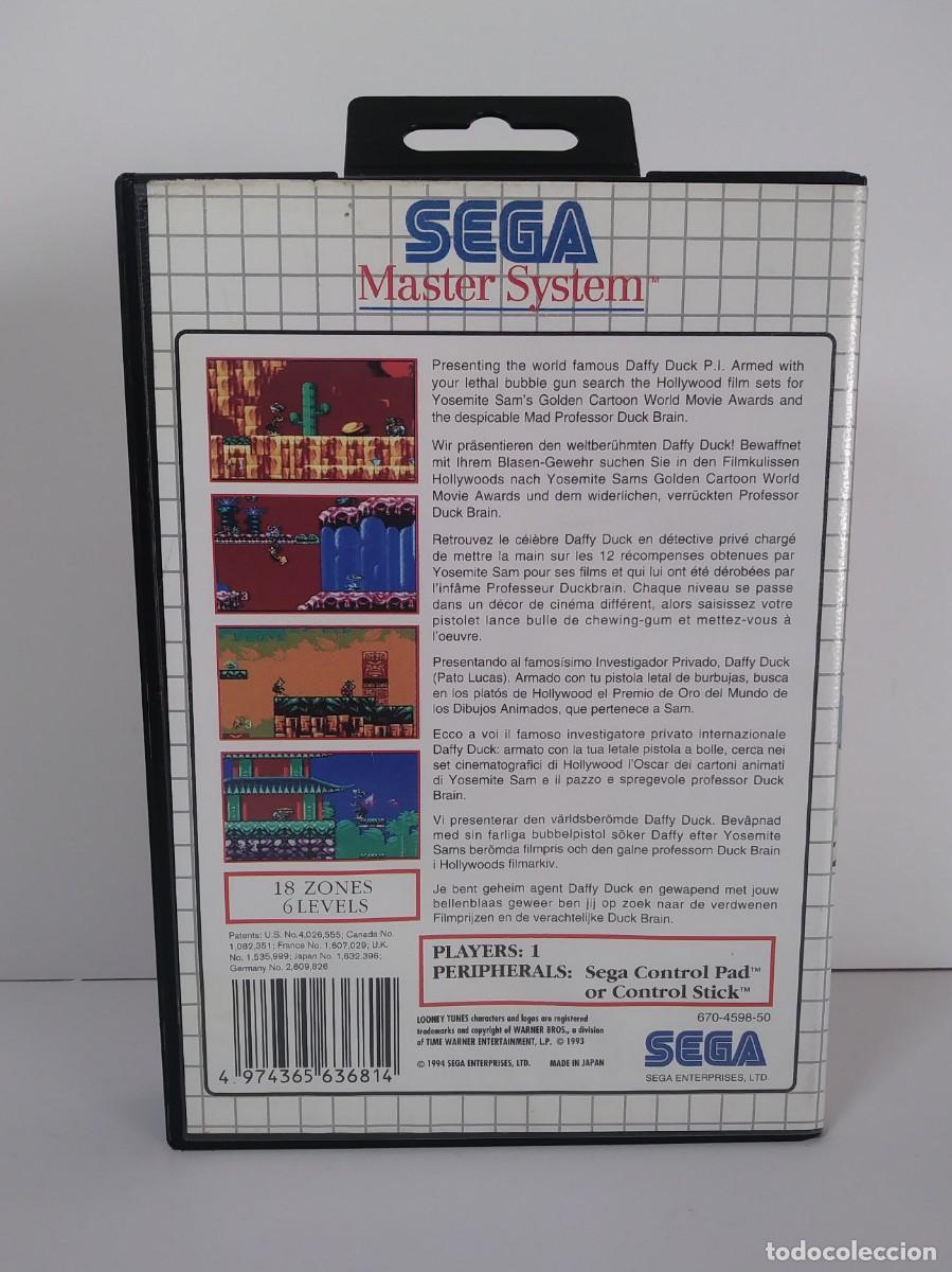 Videojuegos y consolas: DAFFY DUCK MASTER SYSTEM SIN MANUAL - Foto 3