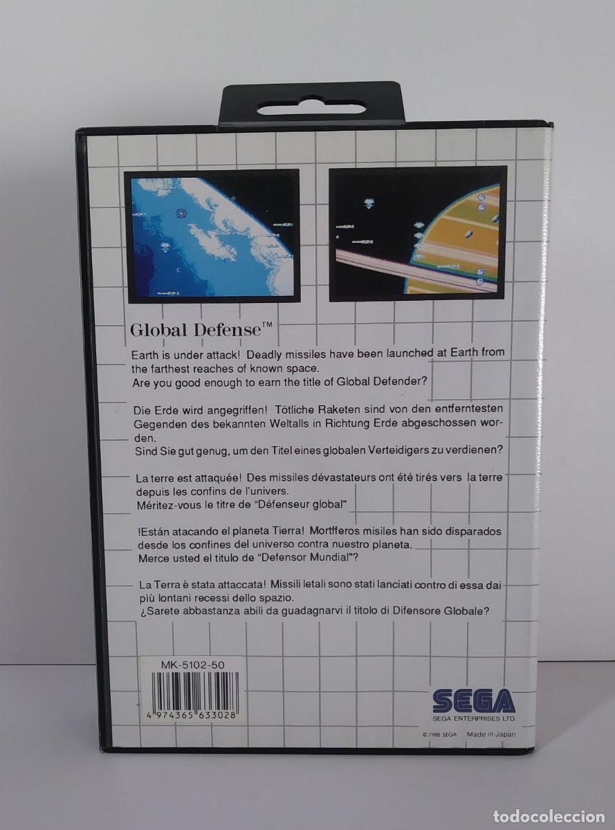 Videojuegos y consolas: GLOBAL DEFENSE MASTER SYSTEM COMPLETO - Foto 3