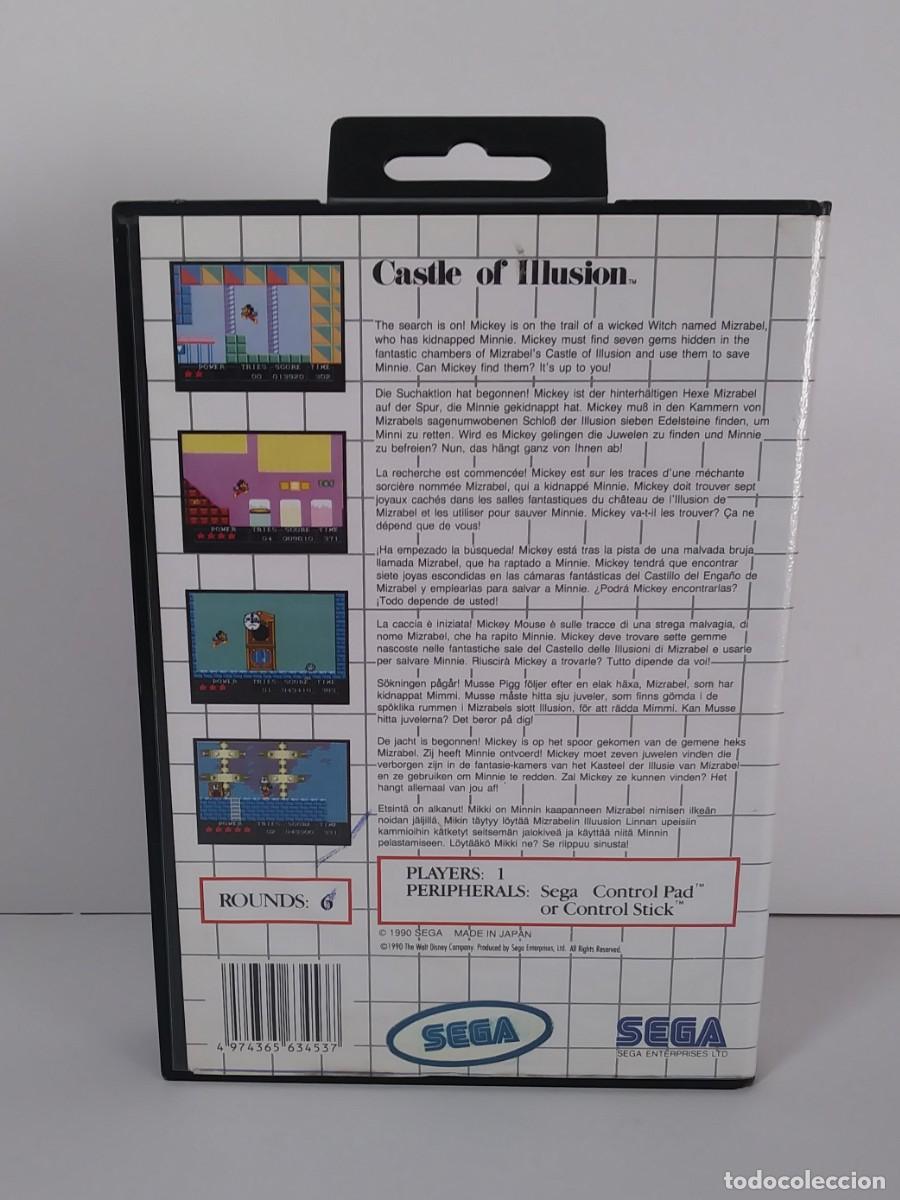 Videojuegos y consolas: CASTLE OF ILLUSION MASTER SYSTEM SIN MANUAL - Foto 3