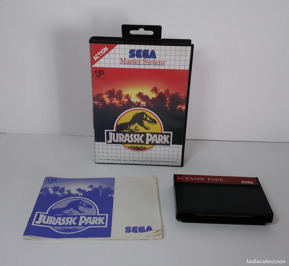 Videojuegos y consolas: JURASSIC PARK MASTER SYSTEM COMPLETO - Foto 2