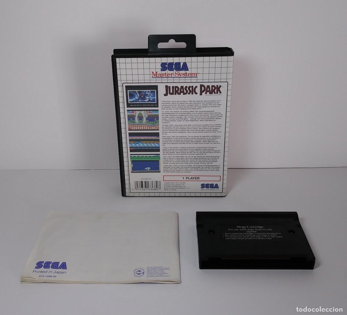 Videojuegos y consolas: JURASSIC PARK MASTER SYSTEM COMPLETO - Foto 13