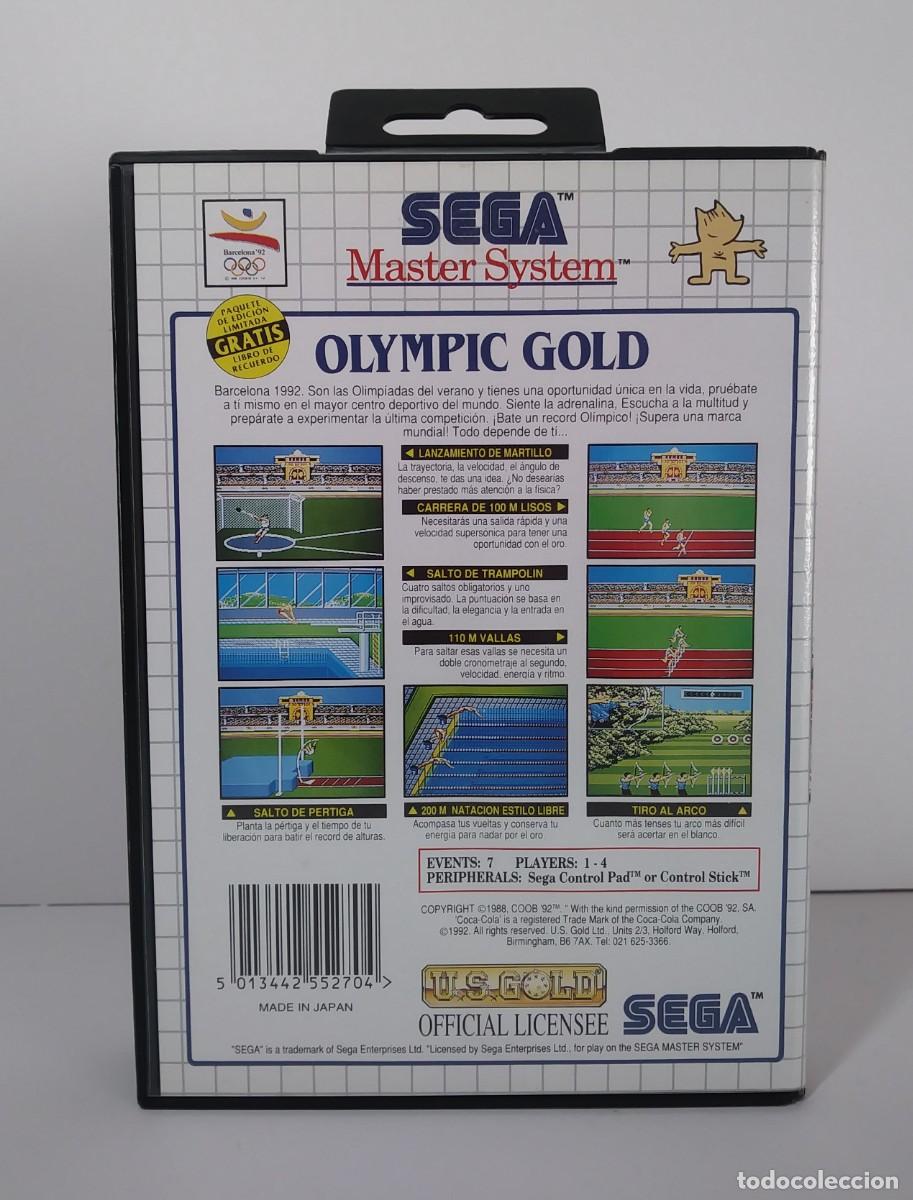 Videojuegos y consolas: OLYMPIC GOLD MASTER SYSTEM ED. LIMITADA COMPLETO IMPECABLE - Foto 3