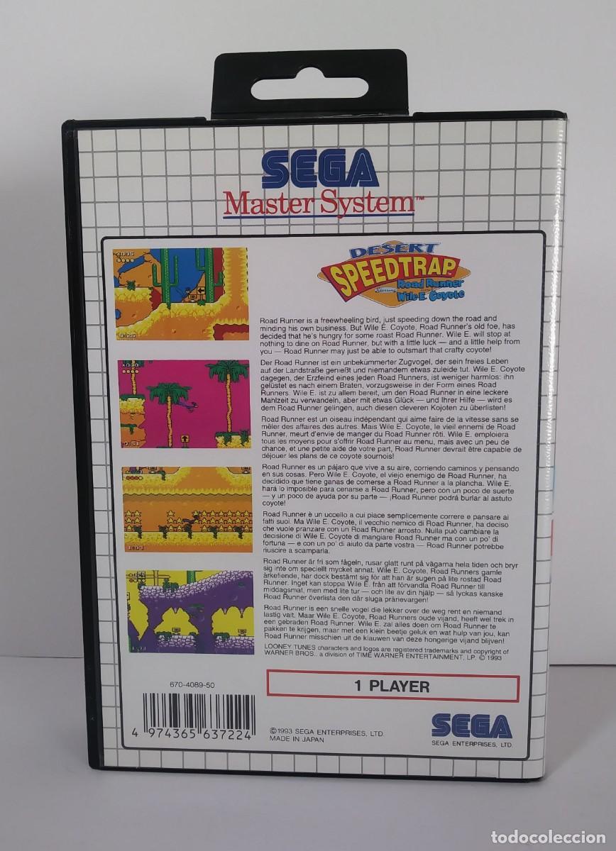Videojuegos y consolas: DESERT SPEED TRAP MASTER SYSTEM PAL COMPLETO - Foto 3