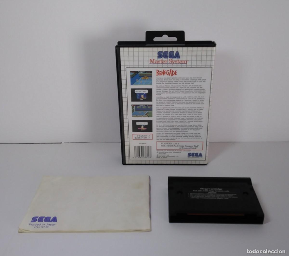 Videojuegos y consolas: RENEGADE MASTER SYSTEM COMPLETO - Foto 12