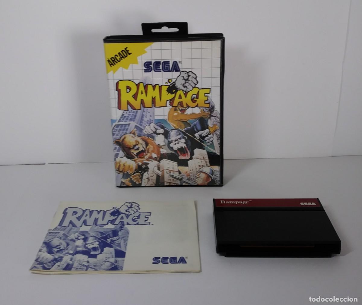 Videojuegos y consolas: RAMPAGE MASTER SYSTEM COMPLETO - Foto 2