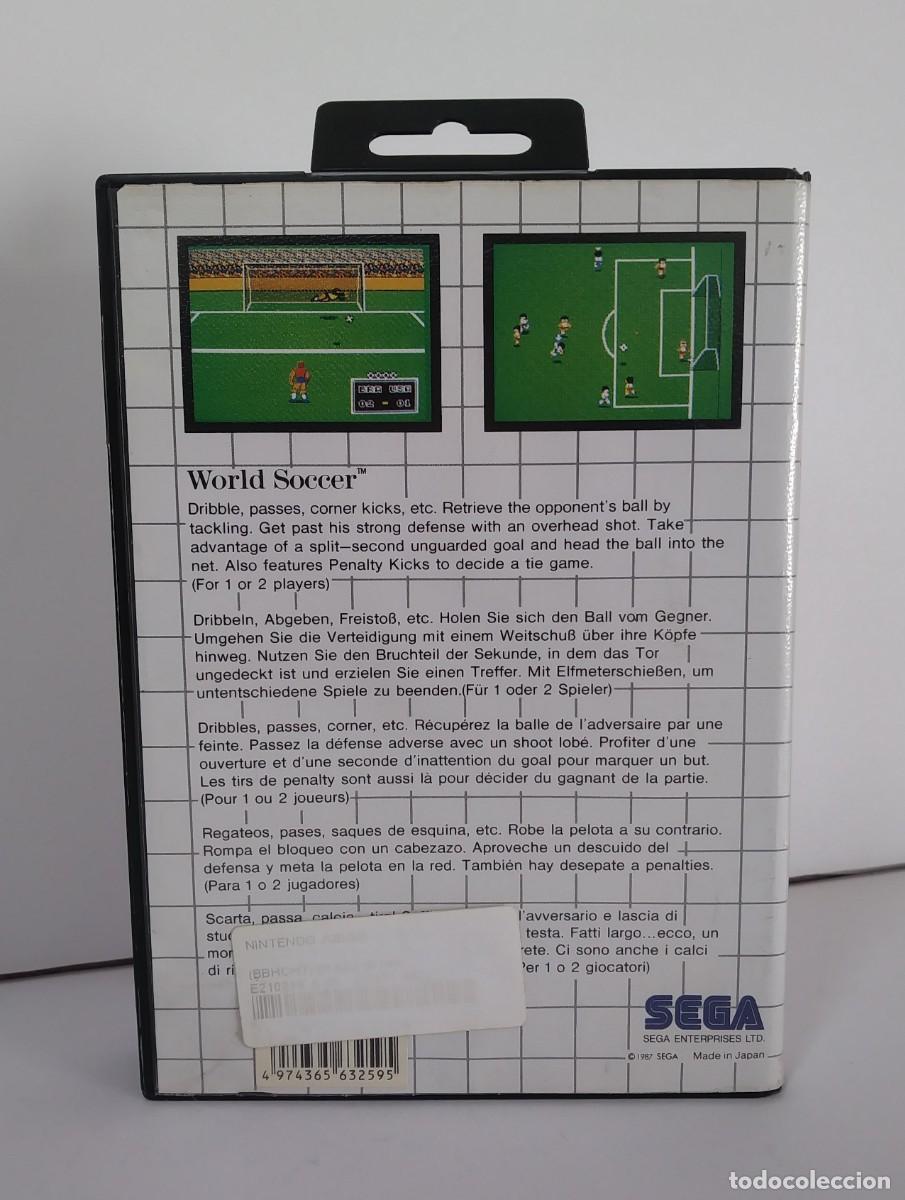 Videojuegos y consolas: WORLD SOCCER MASTER SYSTEM COMPLETO - Foto 3