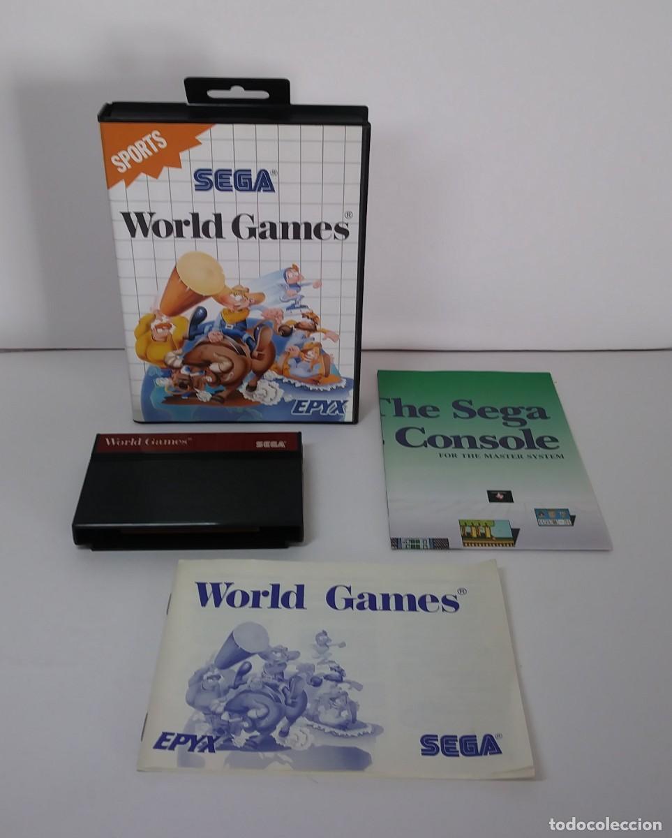 Videojuegos y consolas: WORLD GAMES MASTER SYSTEM COMPLETO - Foto 2