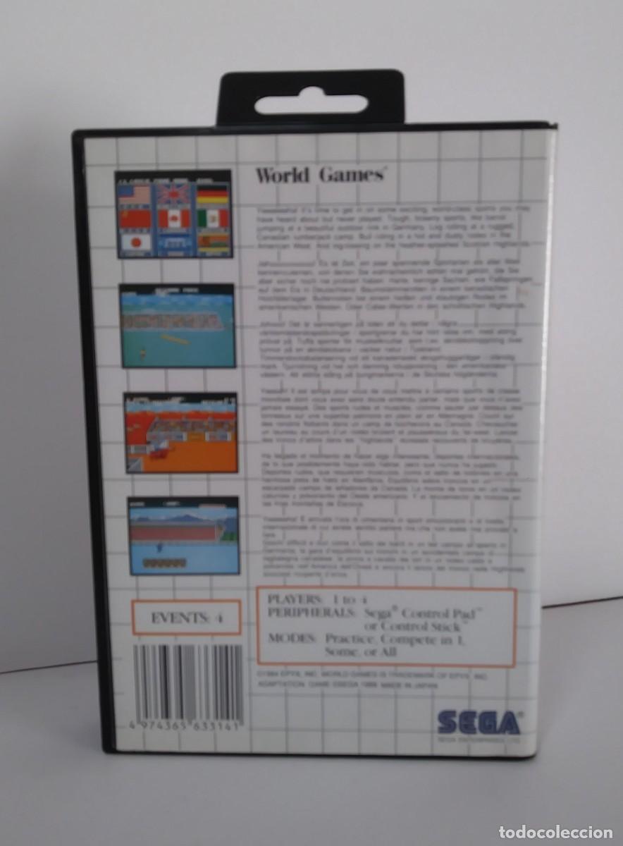 Videojuegos y consolas: WORLD GAMES MASTER SYSTEM COMPLETO - Foto 3
