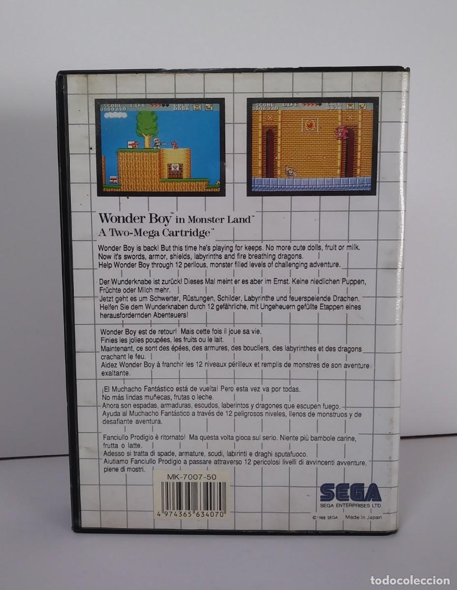 Videojuegos y consolas: WONDER BOY IN MONSTER LAND MASTER SYSTEM SIN MANUAL - Foto 3