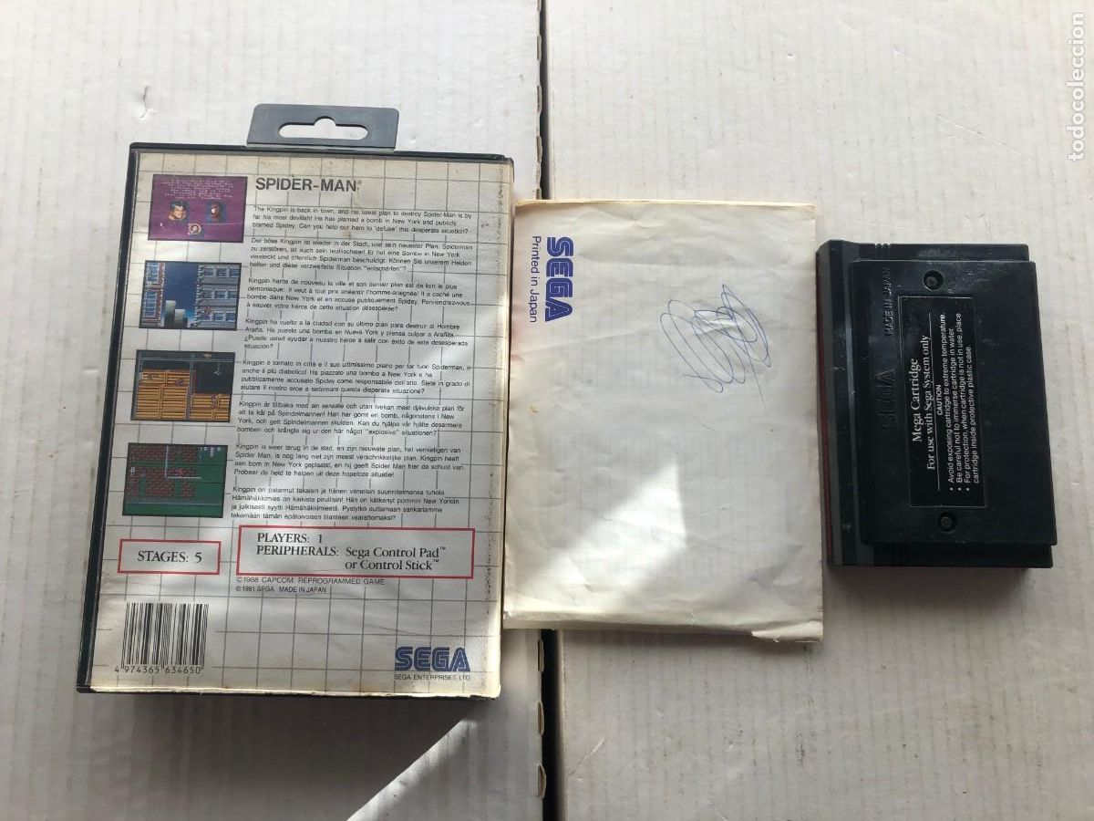 Videojuegos y consolas: SPIDER-MAN SPIDERMAN - SEGA MASTER SYSTEM - KREATEN - Foto 2