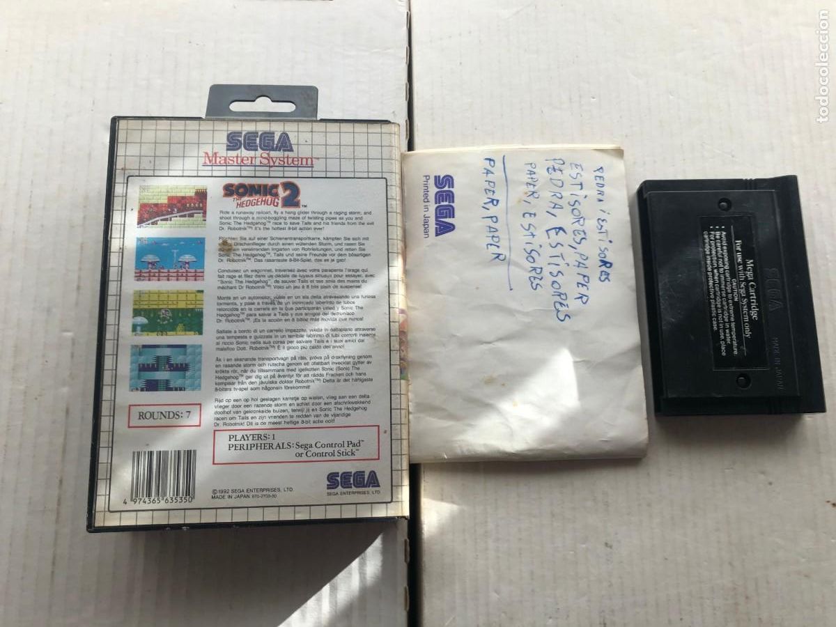 Videojuegos y consolas: SONIC THE HEDGEHOG 2 - SEGA MASTER SYSTEM - KREATEN - Foto 2