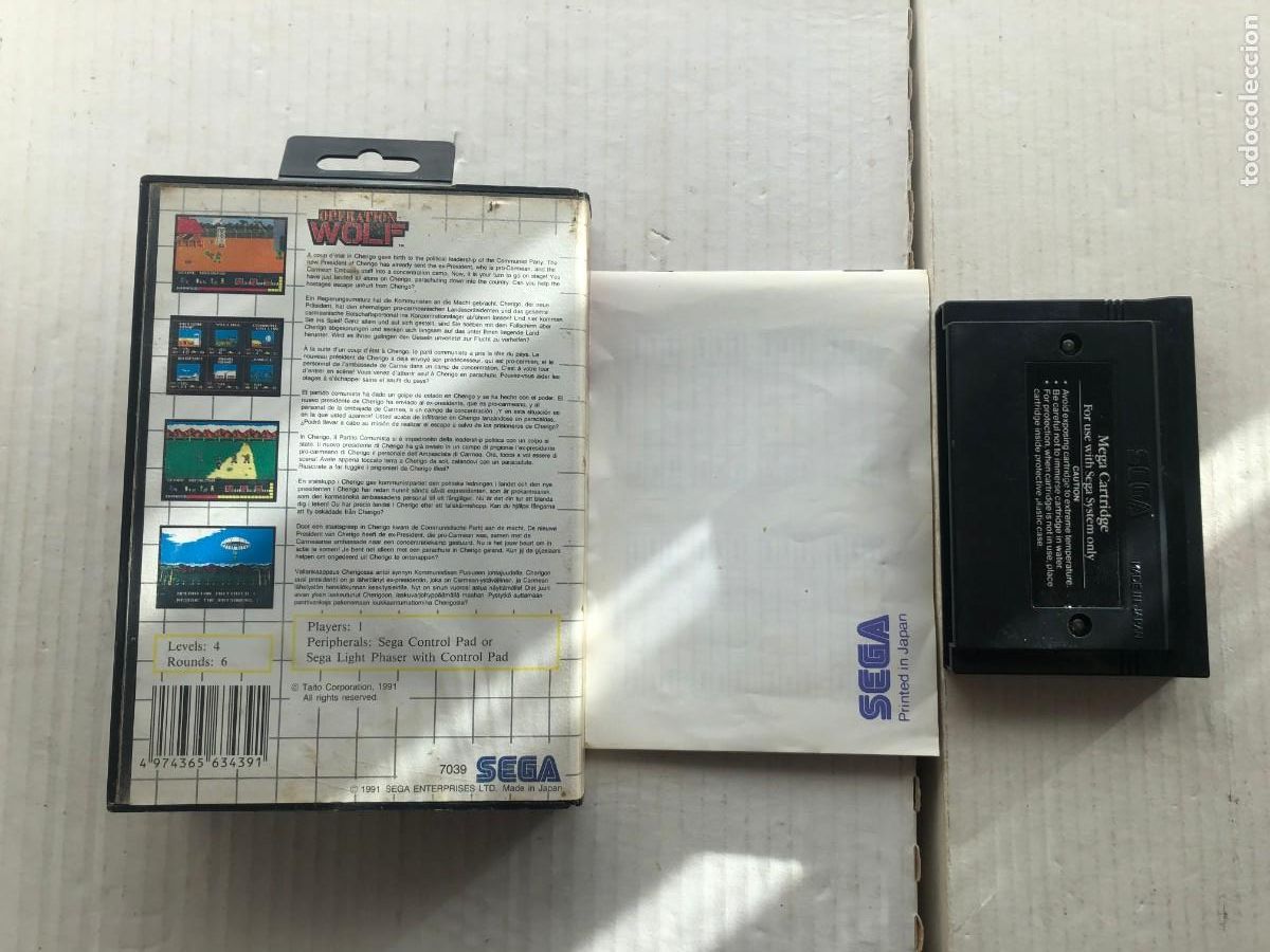 Videojuegos y consolas: OPERATION WOLF TAITO - SEGA MASTER SYSTEM - KREATEN - Foto 2