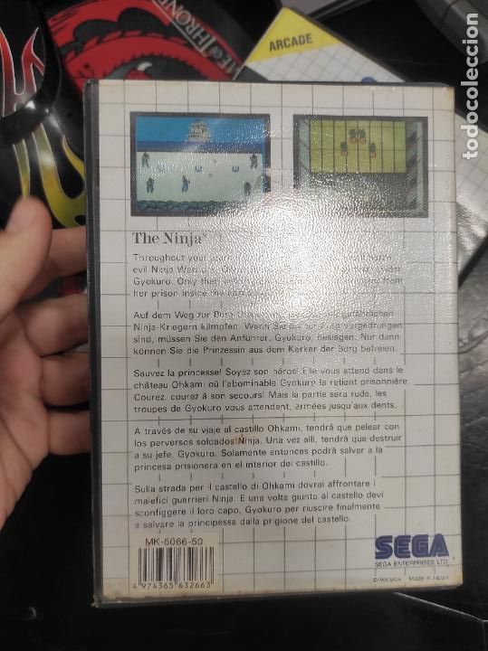 Jeu Vidéo THE NINJA Pour Sega Master System - Version PAL, Origine Japon, état Très Bon (boîte Et Instructions Incluses)