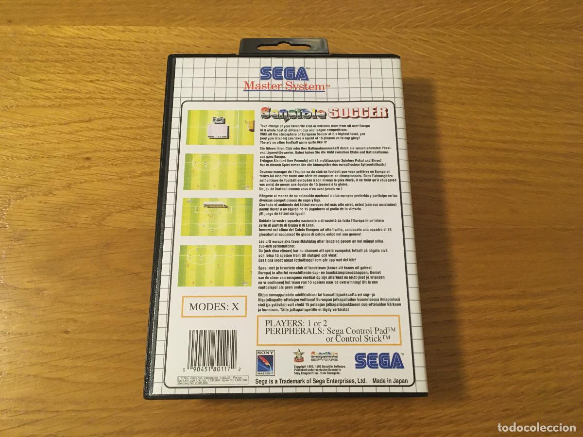 Videojuegos y consolas: Sensible Soccer Master System, completo y poco uso - Foto 2