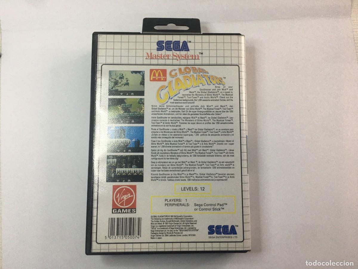 Videojuegos y consolas: JUEGO MASTER GLOBAL GLADIATORS MCDONALDS - COMPLETO - Foto 2