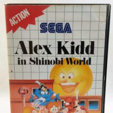 Videojuegos y Consolas: ALEX KIDD IN SHINOBI WORLD - JUEGO DE SEGA EN CAJA ORIGINAL + MANUAL + POSTER - SIN PROBAR
