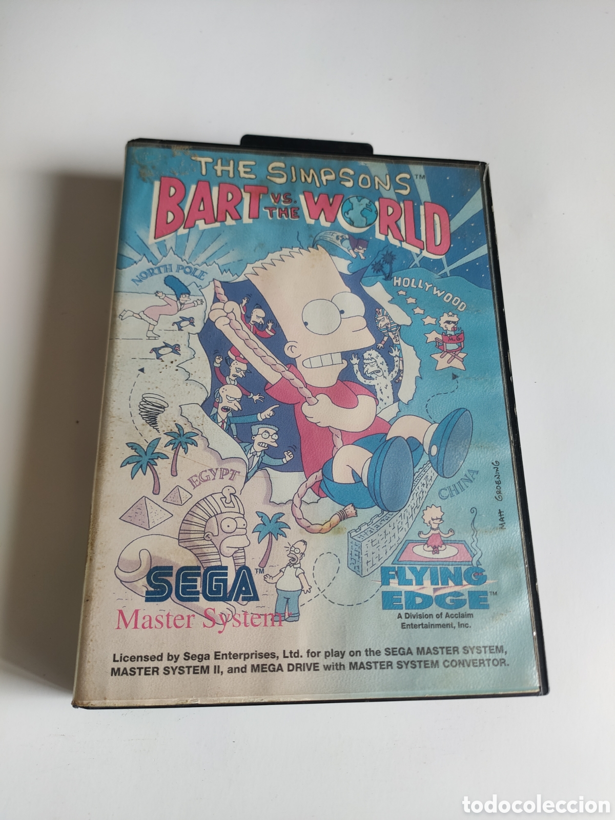 Videojuegos y consolas: REF.SEGA14 the Simpson bart vs the world JUEGO m&aacute;ster system SEGUNDAMANO - Foto 1