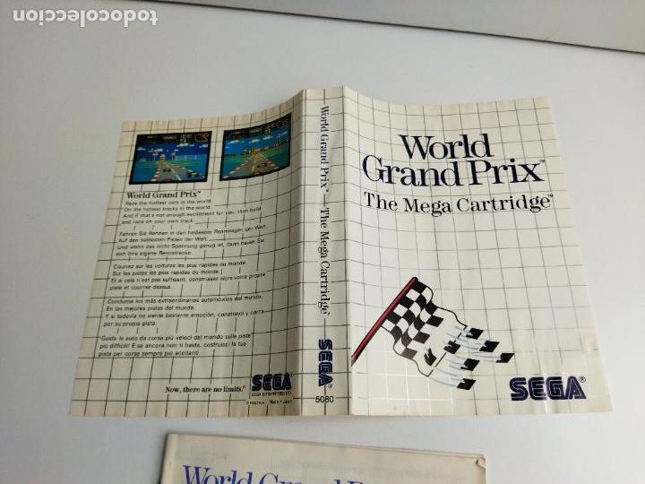 Videojuegos y consolas: WORLD GRAND PRIX - MASTER SYSTEM - SEGA MASTERSYSTEM - CARATULA E INSTRUCCIONES - Foto 2