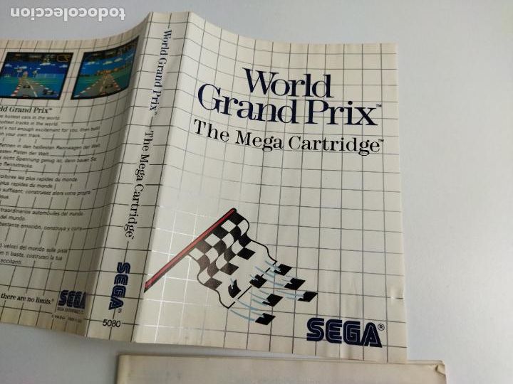 Videojuegos y consolas: WORLD GRAND PRIX - MASTER SYSTEM - SEGA MASTERSYSTEM - CARATULA E INSTRUCCIONES - Foto 3