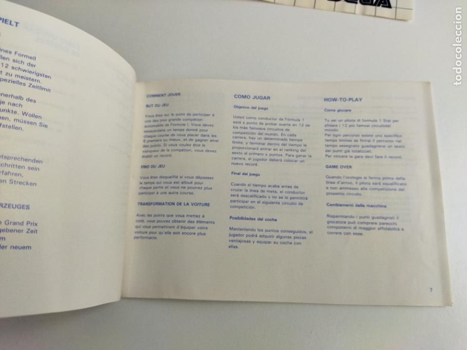 Videojuegos y consolas: WORLD GRAND PRIX - MASTER SYSTEM - SEGA MASTERSYSTEM - CARATULA E INSTRUCCIONES - Foto 7