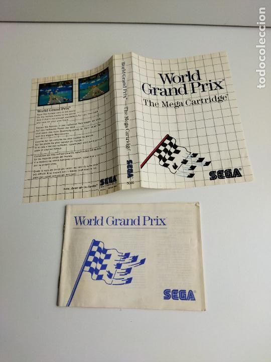 Videojuegos y consolas: WORLD GRAND PRIX - MASTER SYSTEM - SEGA MASTERSYSTEM - CARATULA E INSTRUCCIONES - Foto 1