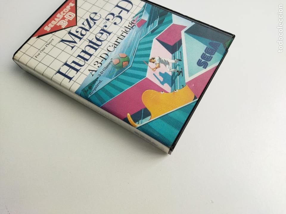 Videojuegos y consolas: MAZE HUNTER 3D 3-D - MASTER SYSTEM - SEGA MASTERSYSTEM - CAJA Y CARTUCHO - FUNCIONANDO - Foto 3