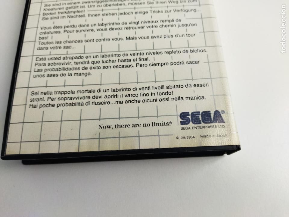 Videojuegos y consolas: MAZE HUNTER 3D 3-D - MASTER SYSTEM - SEGA MASTERSYSTEM - CAJA Y CARTUCHO - FUNCIONANDO - Foto 9